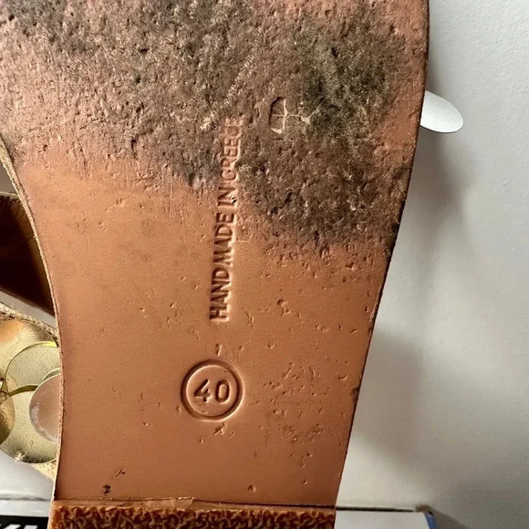 Ancient Greek Sandels Poulia Silver size 40 - Picture 5 of 7